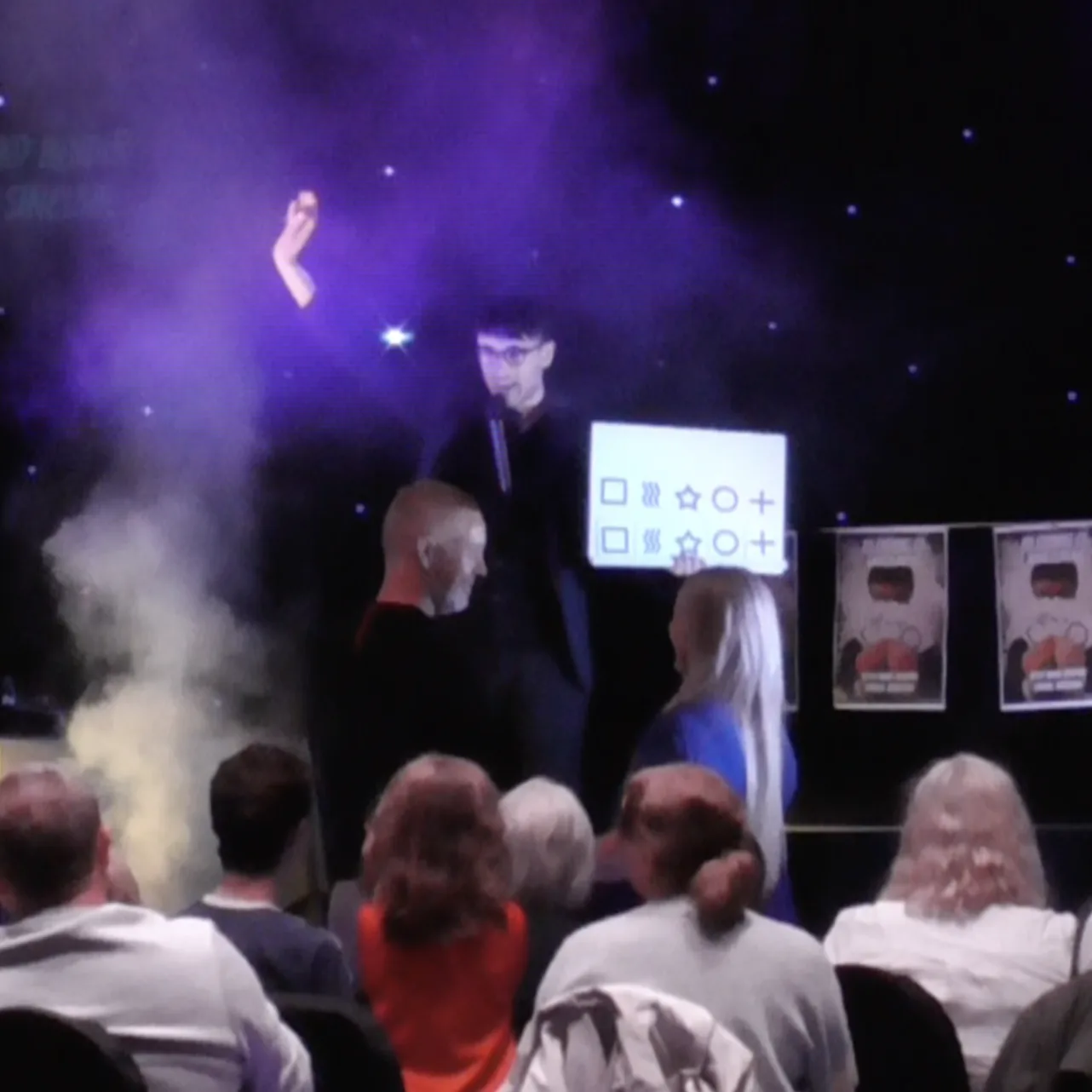 Daniel Sinclair performing live on stage